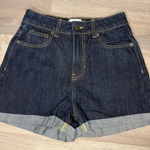 True Craft Dark Jean Shorts